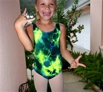 Splash Color Tank Kids Leotard and Hosiery