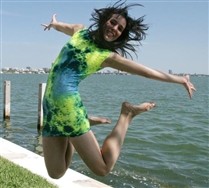 Colored Splash Color Tube Dress