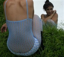 Colored Croche Fishnet Bodystocking