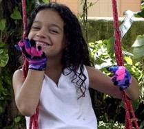 Colored Splash Color Kids Gloves