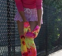 Splash Color Wrist Gloves and Hosiery