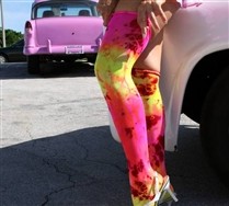 Splash Color Thigh Highs