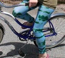 Splash Color Microfiber Footless Tights