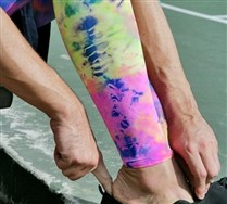 Splash Color Mens Footless Performance Tights and Hosiery