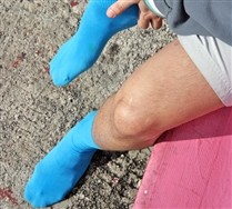 Colored Solid Color Nylon Socks