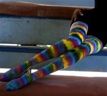 Colorful Splash Color Tights