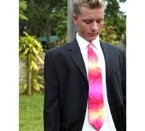 Colored Splash Color Silk Tie
