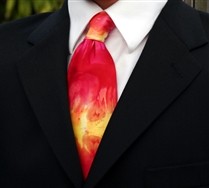 Colorful Splash Color Silk Tie