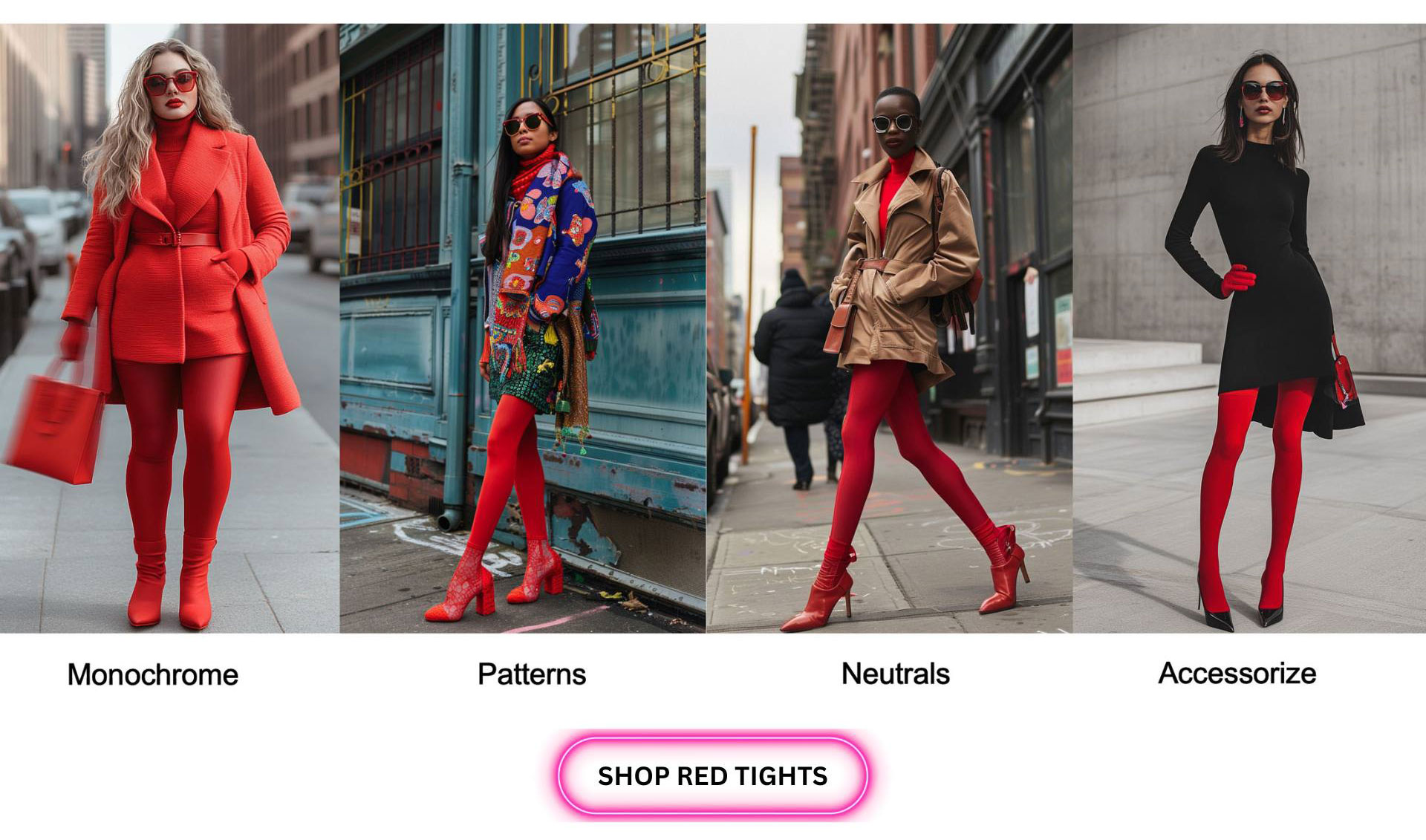 2How To Style Red Tights For Women