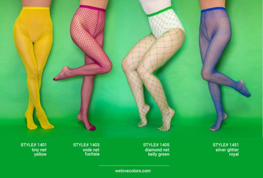 colored fishnet tights