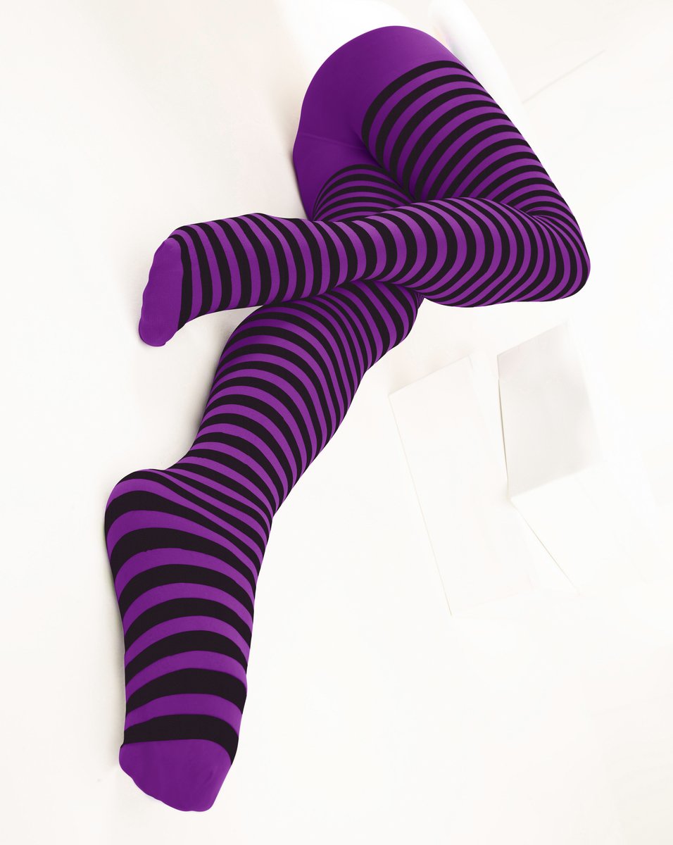 Black Striped Tights Style# 1202 | We Love Colors