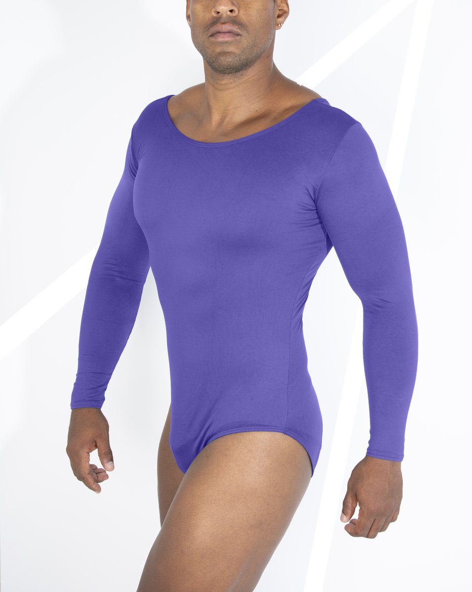 Lilac Long Sleeve Scoop Neck Leotard Style 5002 We Love Colors 