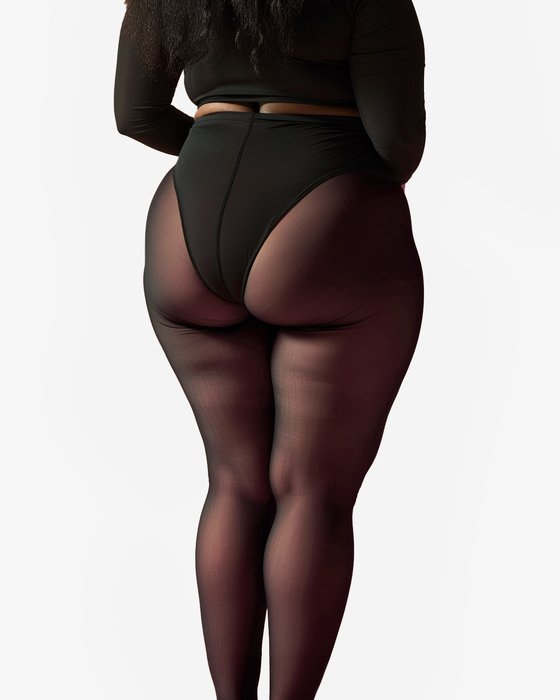 1003 Plus Size Sheer Mocha Pantyhose