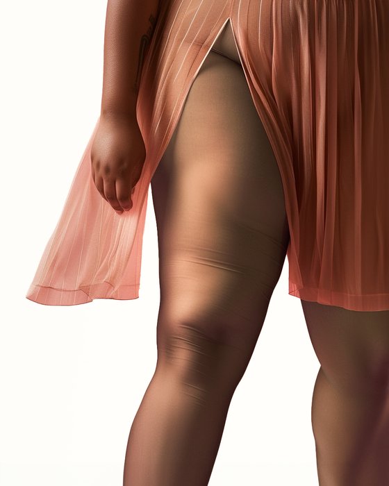 1003 Plus Size Sheer Toffee Pantyhose