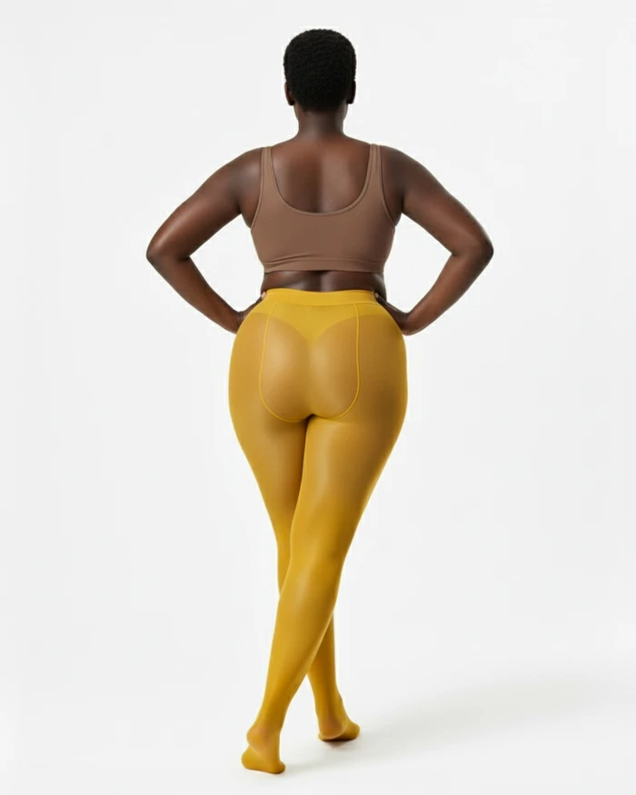 Gold 1003 Sheer Oily Glossy Tights Gold Nodefines.Webp
