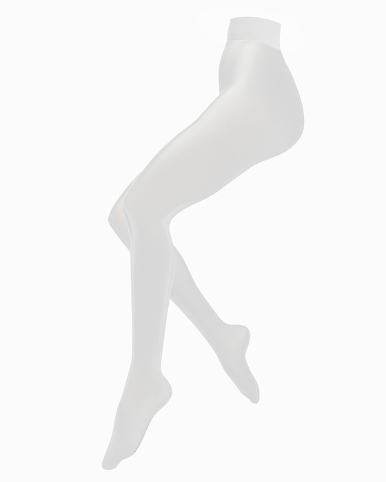 1004 White Sheer Pantyhose Stockings Tights