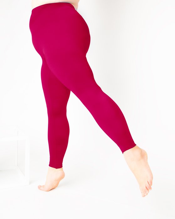 1047 W Red Footless Performance Tights