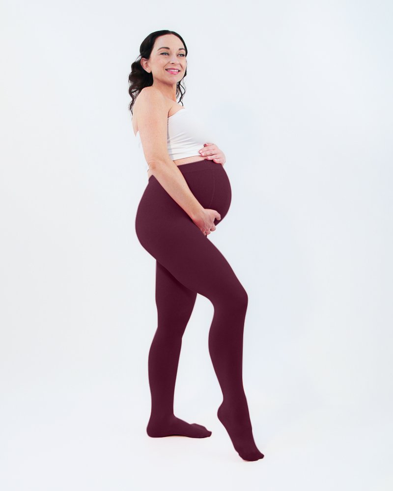 Preggers Maternity Footless Tights - 10-15 mmHg Gradient Compression  (Black, M) at Amazon Women's Clothing store