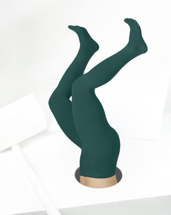 Spruce Green Microfiber Nylon/Lycra Tights Style# 1053 | We Love Colors