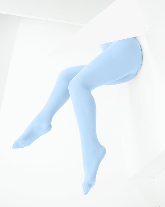 Baby Blue Microfiber Nylon/Lycra Tights Style# 1053 | We Love Colors