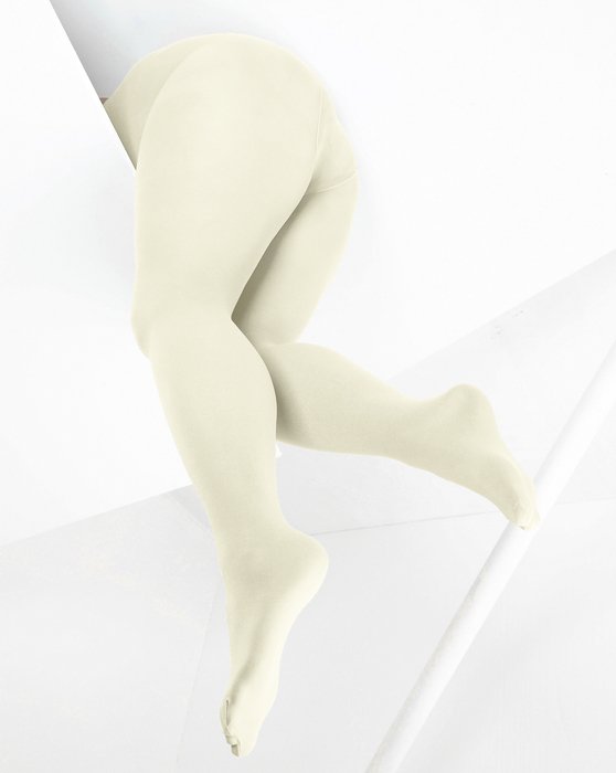 1053 W Ivory Color Opaque Womens Microfiber Tights