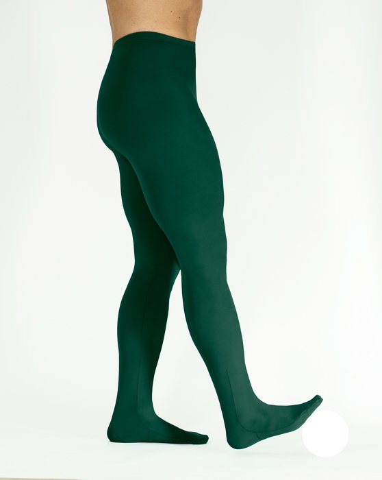 Hue Super Opaque Tights Color-Verbena (Dark Hunter Green) Size 2
