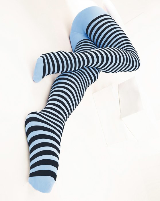 Charcoal Black Striped Tights Style# 1202 | We Love Colors