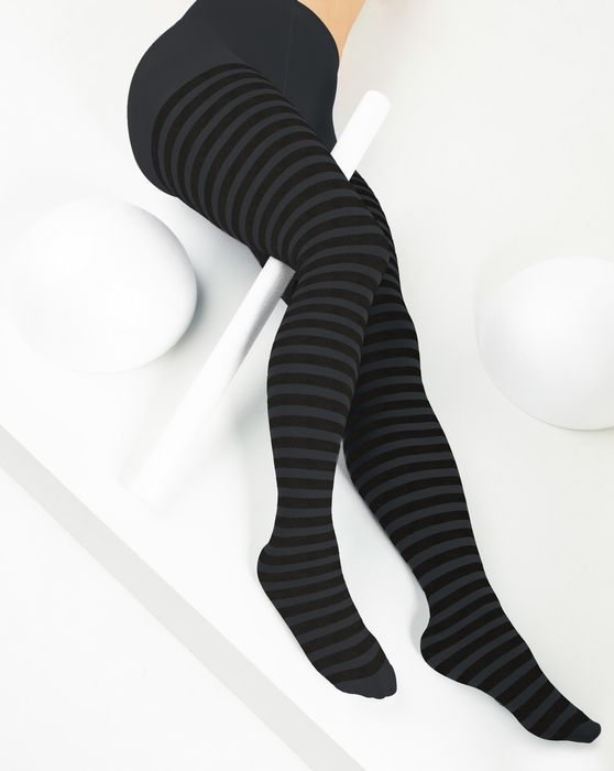 Yellow Black Striped Tights Style# 1202