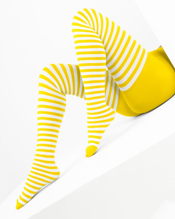 Adult Tights - Yellow & Black Striped