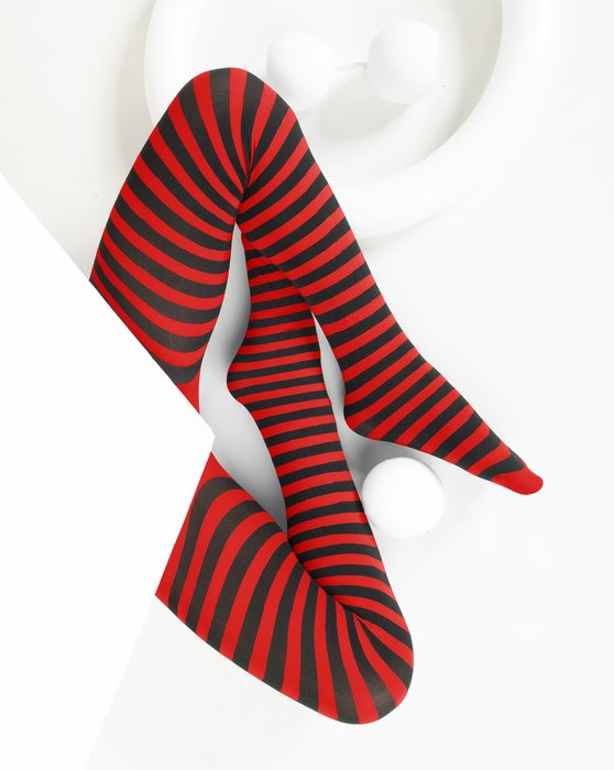 Adult Red Black Striped Tights | vlr.eng.br