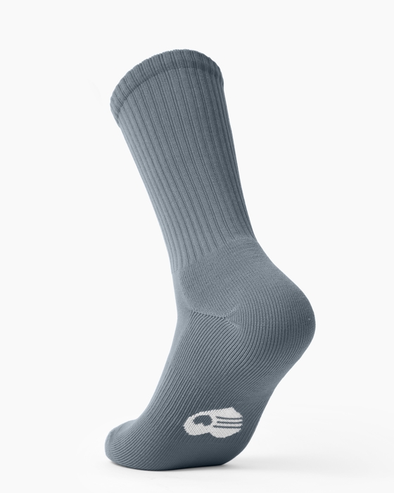 Grey Womens Sport Crew Socks Style# 1552 | We Love Colors