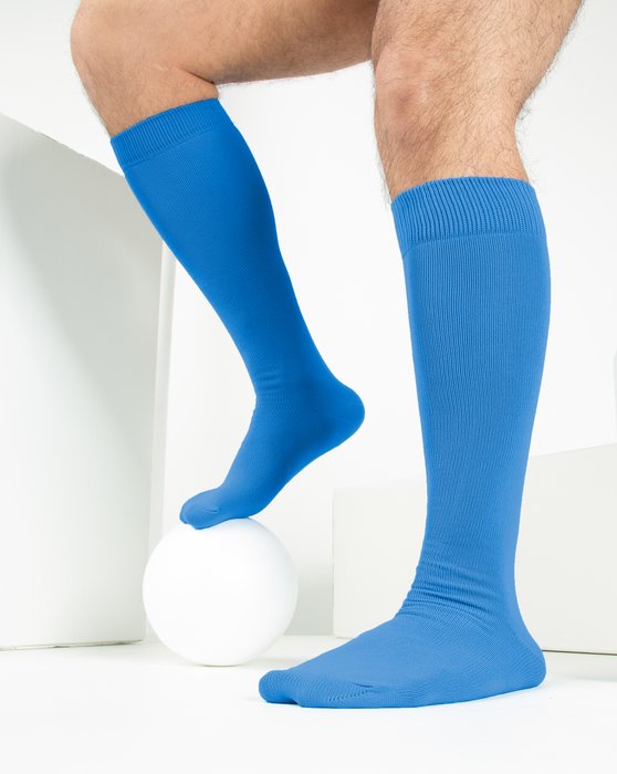 Medium Blue Sports Socks Style# 1559 | We Love Colors