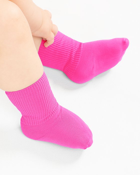 1577 Neon Pink Kids Socks