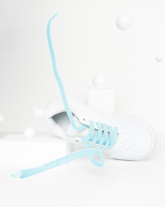 aqua blue shoelaces