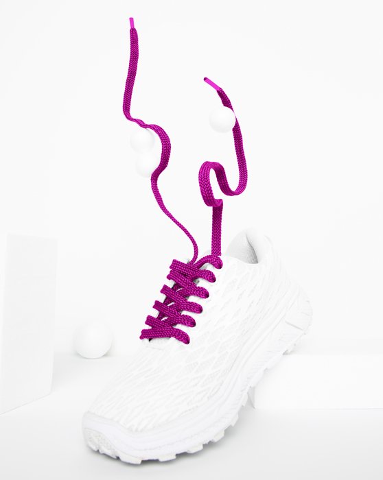 Magenta Flat Shoelaces Style# 3002 | We Love Colors