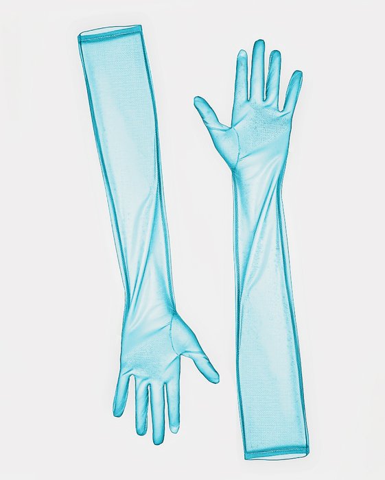 3207 Sheer Gloves Neon Blue