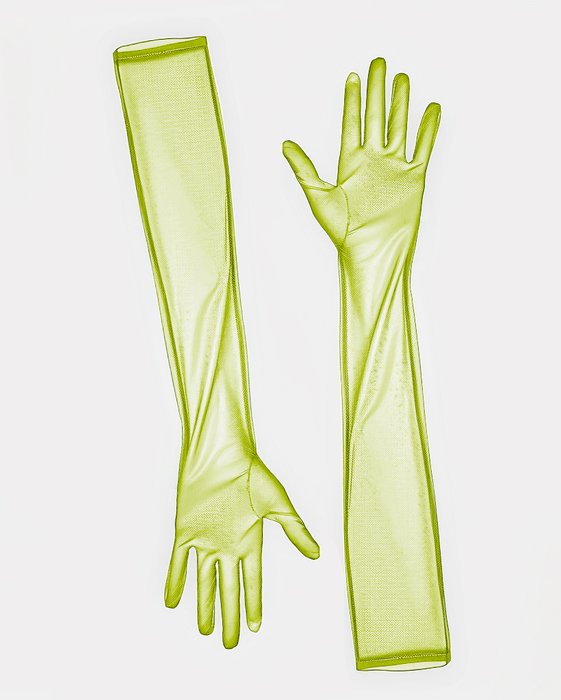 Neon Yellow Sheer Opera Gloves Style# 3207 | We Love Colors