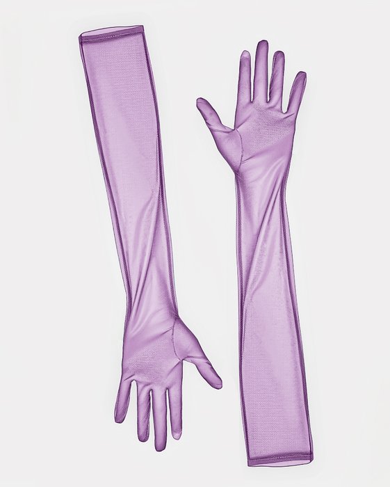 3207 Sheer Gloves Rubine