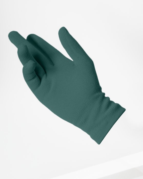 Spruce Green Short Matte Seamless Gloves Style# 3601 | We Love Colors