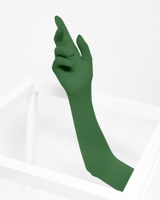 3607 Emerald Long Matte Knitted Seamless Armsocks Gloves