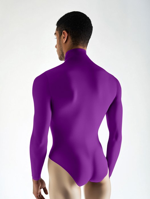 5004 M Amethyst Mockneck Leotard