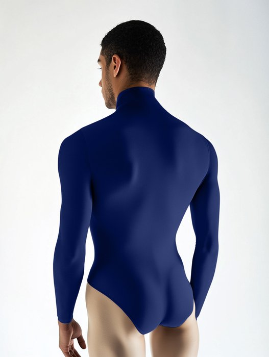 5004 M Navy Mockneck Leotard