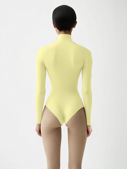 5004 W Maize Mockneck Leotard