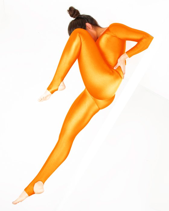 Orange Long Sleeve Unitard Style# 5009