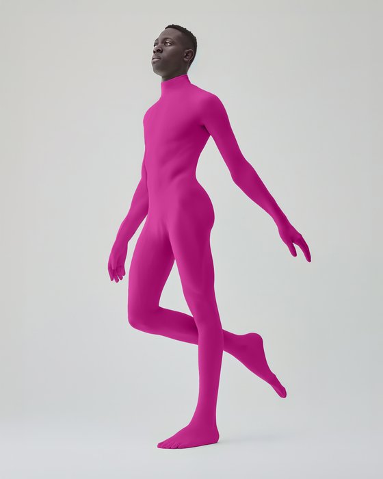 5010 M Fuchsia Second Skin Catsuit