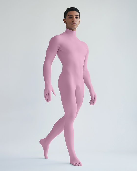 5010 M Light Pink Second Skin Catsuit