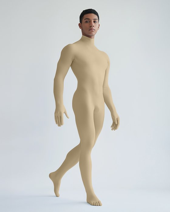 5010 M Light Tan Second Skin Catsuit