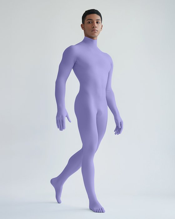 5010 M Lilac Second Skin Catsuit