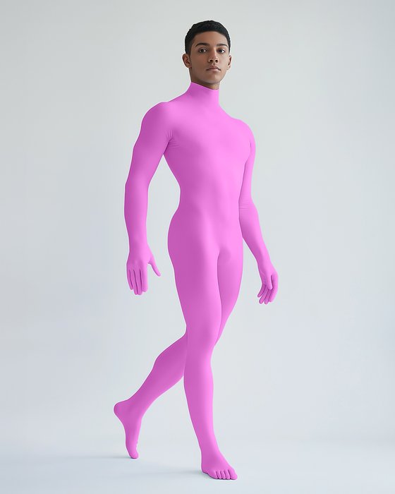 5010 M Orchid Pink Second Skin Catsuit