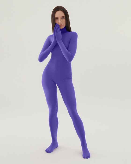 5010 W Lavender Second Skin Catsuit